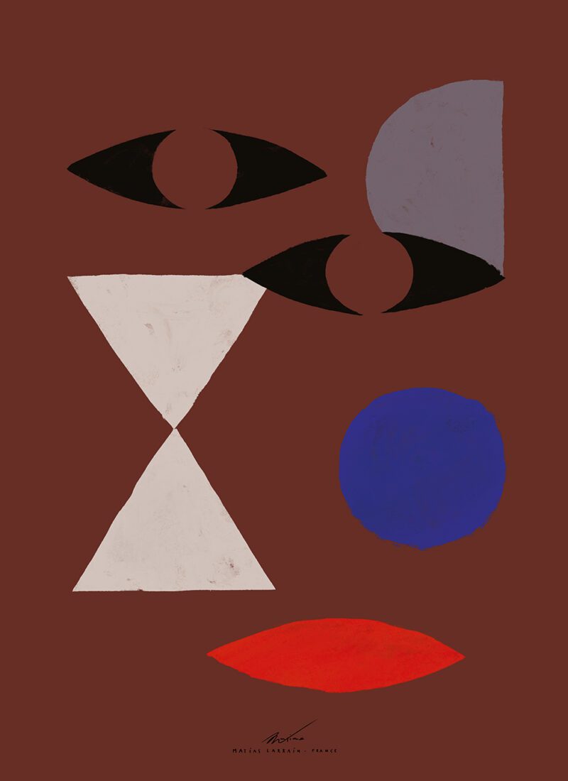 TPC116 Abstract Face 50×70 , 70×100