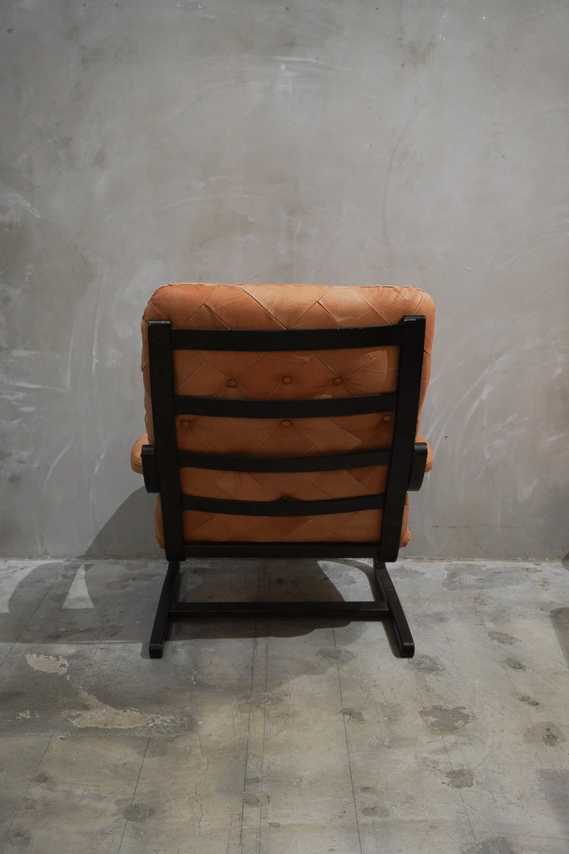 Vintage Hight Back Chair ハイバック レザー ラウンジチェア