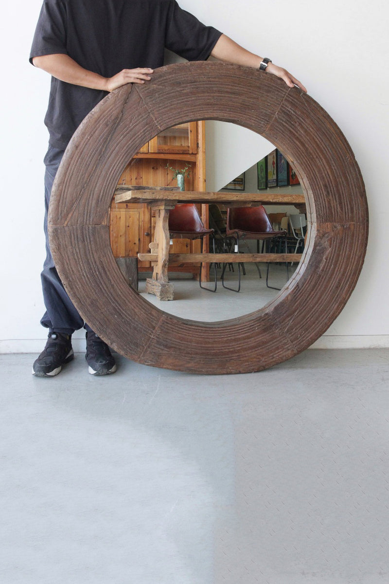 Wooden Wall Mirror 木製 ウォールミラー