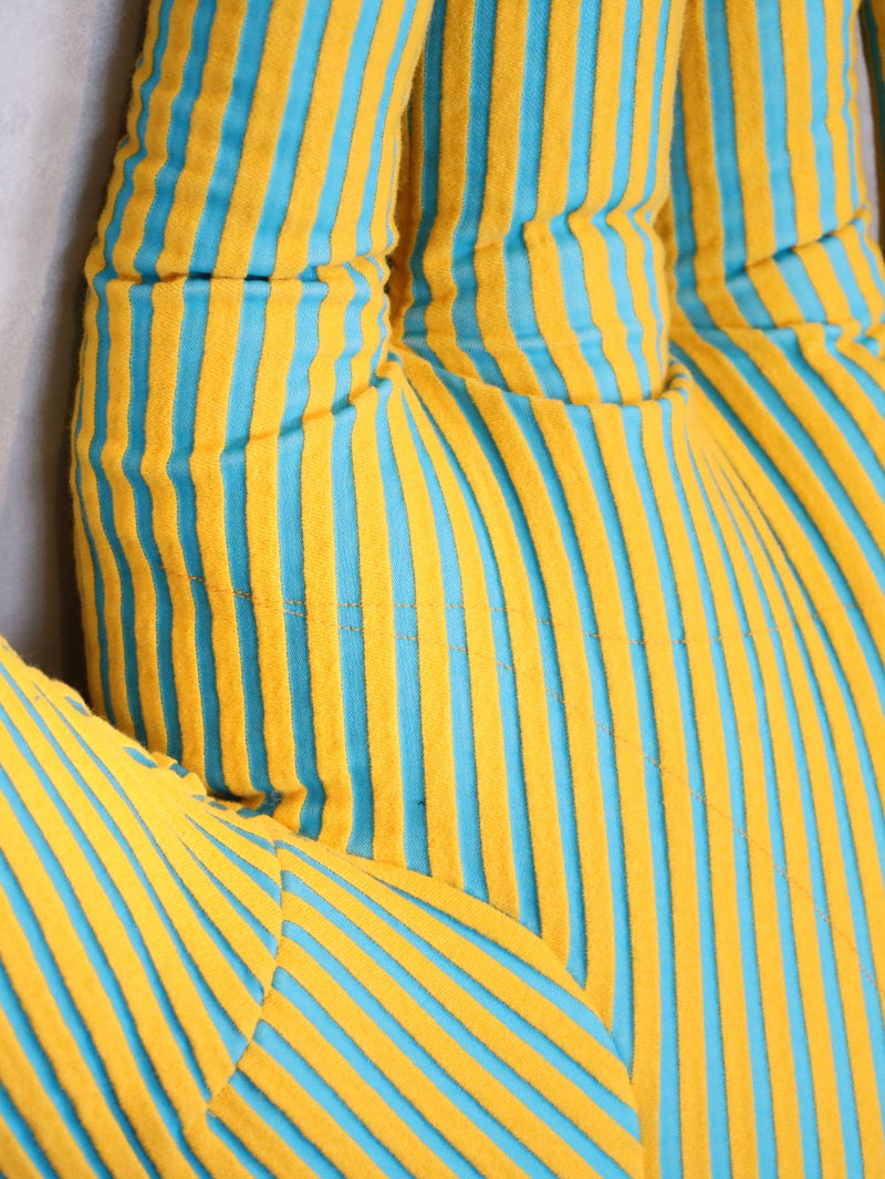 Fabric object "Hand"S size Yellow stripe