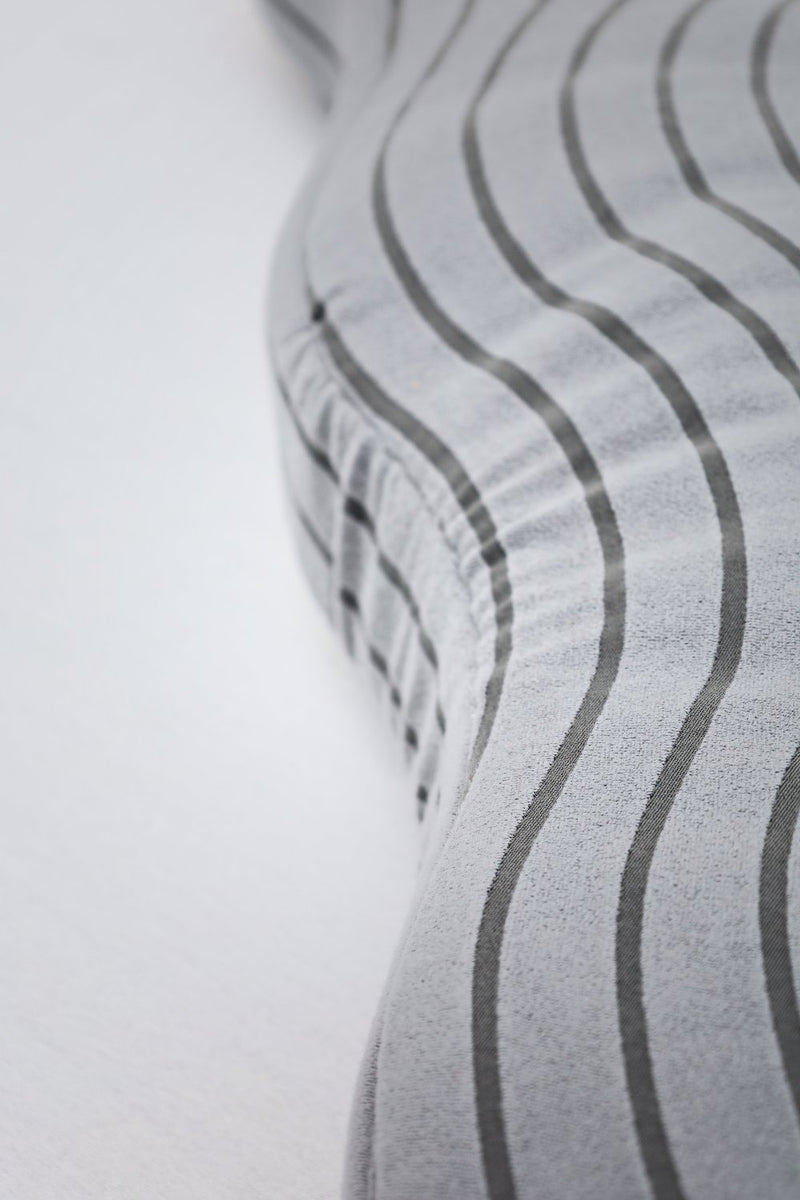 Fabric object "Wave line" Long Ash gray