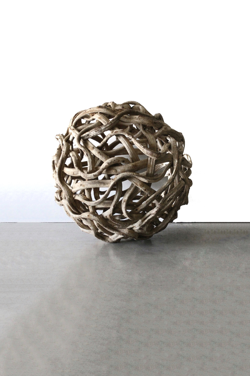 Wooden Ball Object 木製オブジェ 球状 小