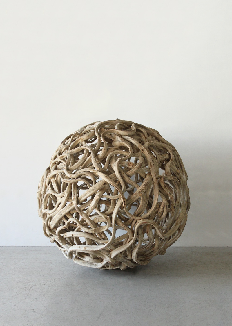 Wooden Ball Object 木製オブジェ 球状 大