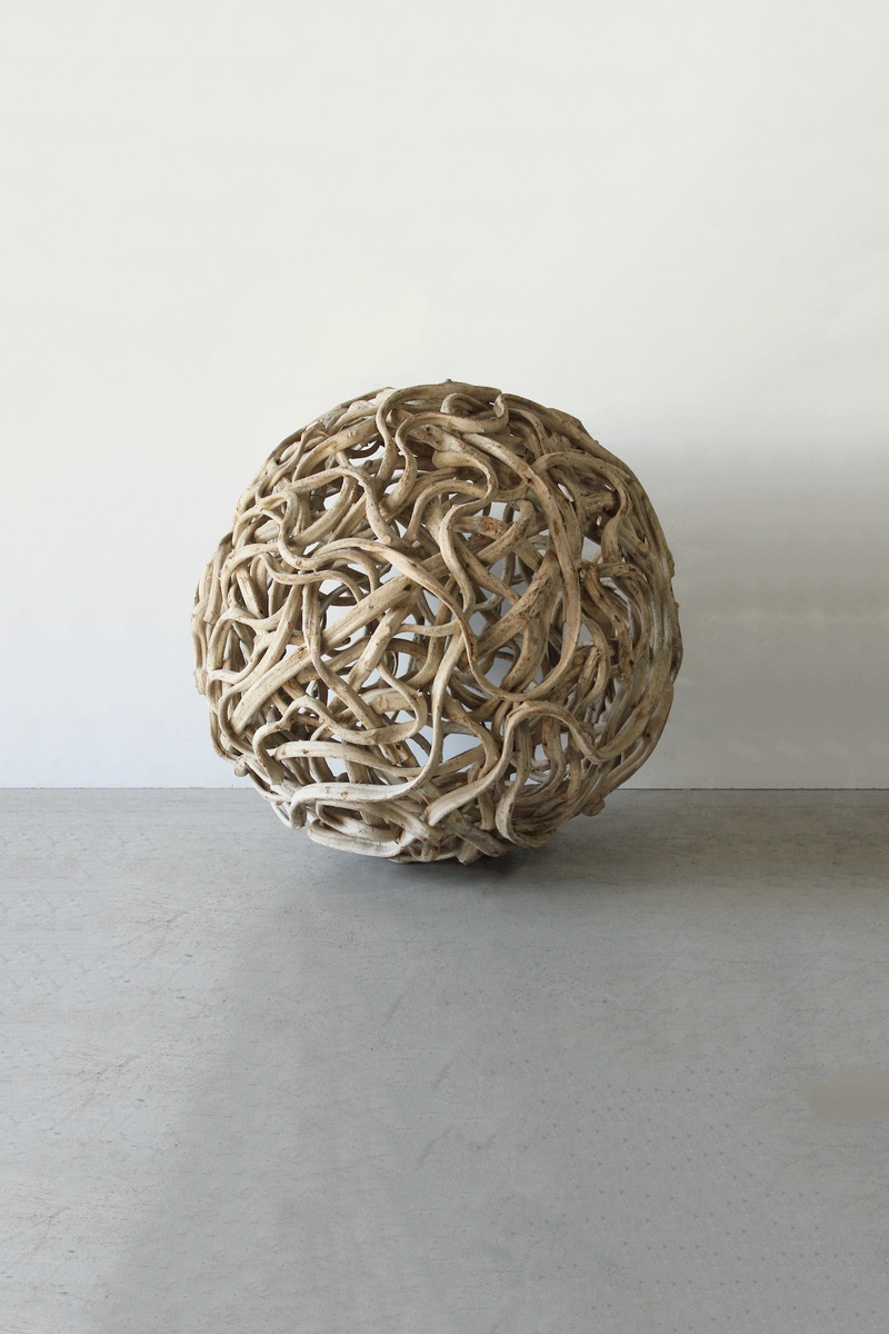 Wooden Ball Object 木製オブジェ 球状 大