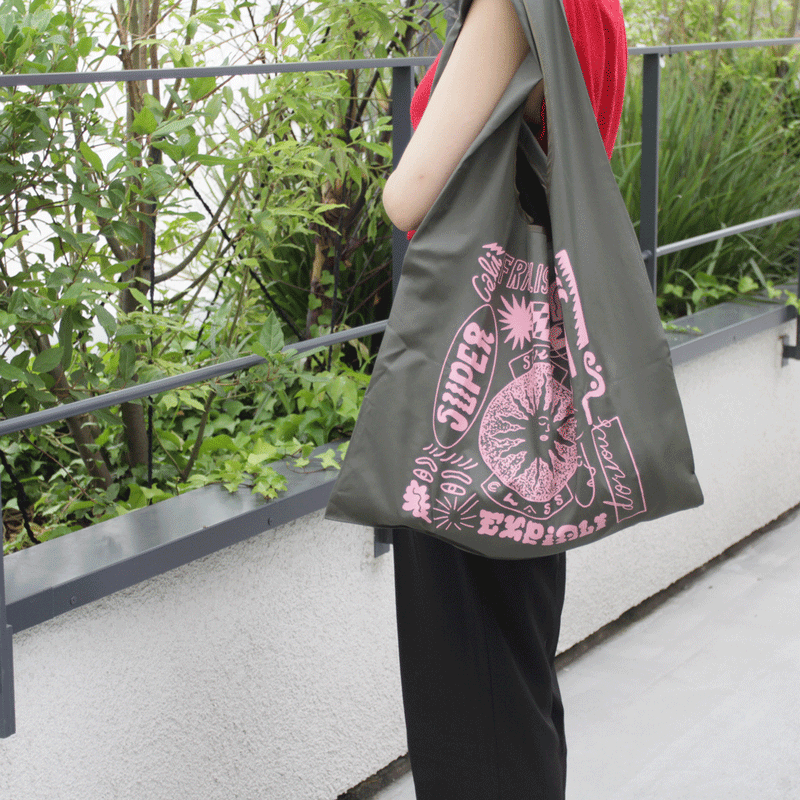 norahi × セカイクラス Shoping bag 《norahi Original design》- Parachute