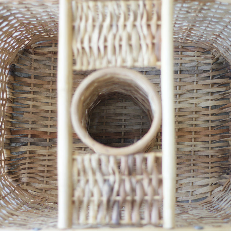 Vintage Wine Rattan Basket