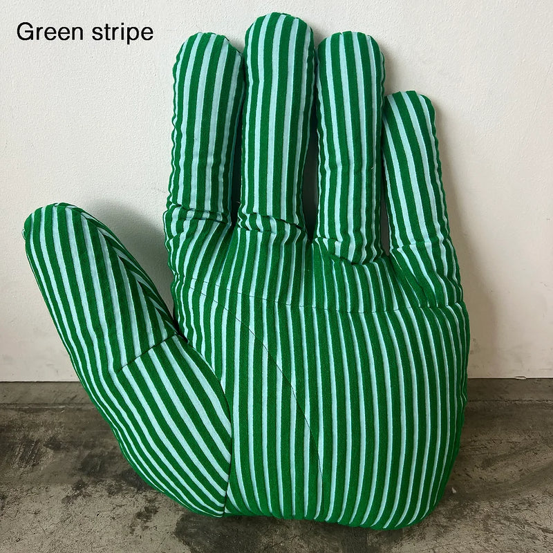 Fabric object "Hand"S size Green stripe