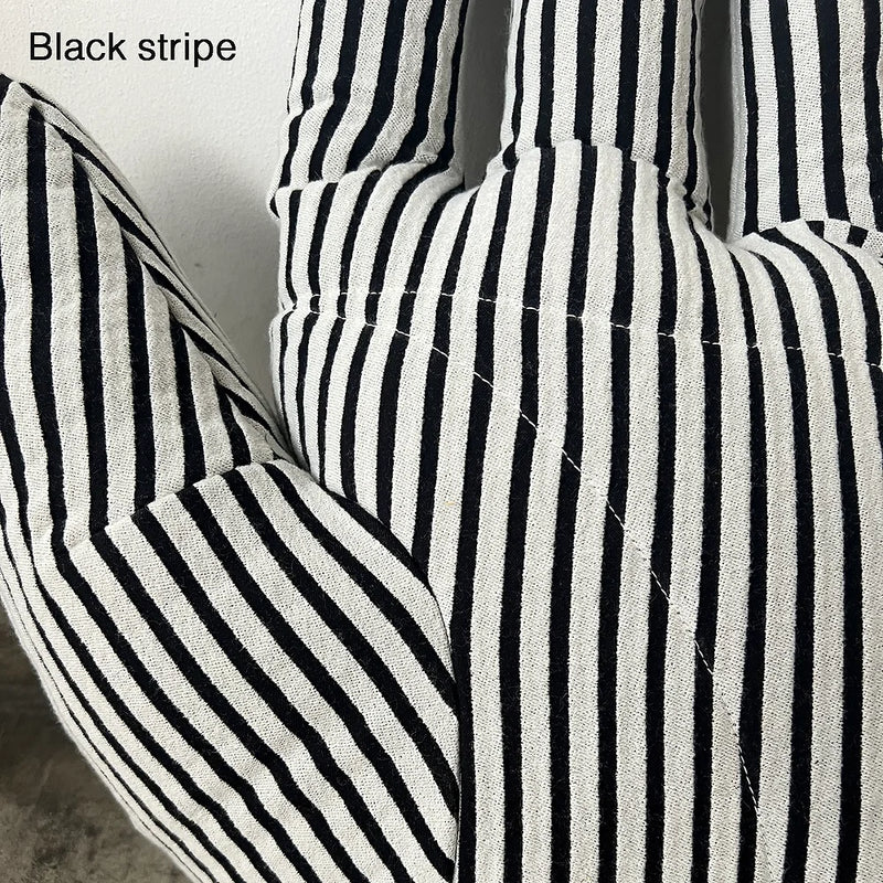 Fabric object "Hand"L size Black stripe