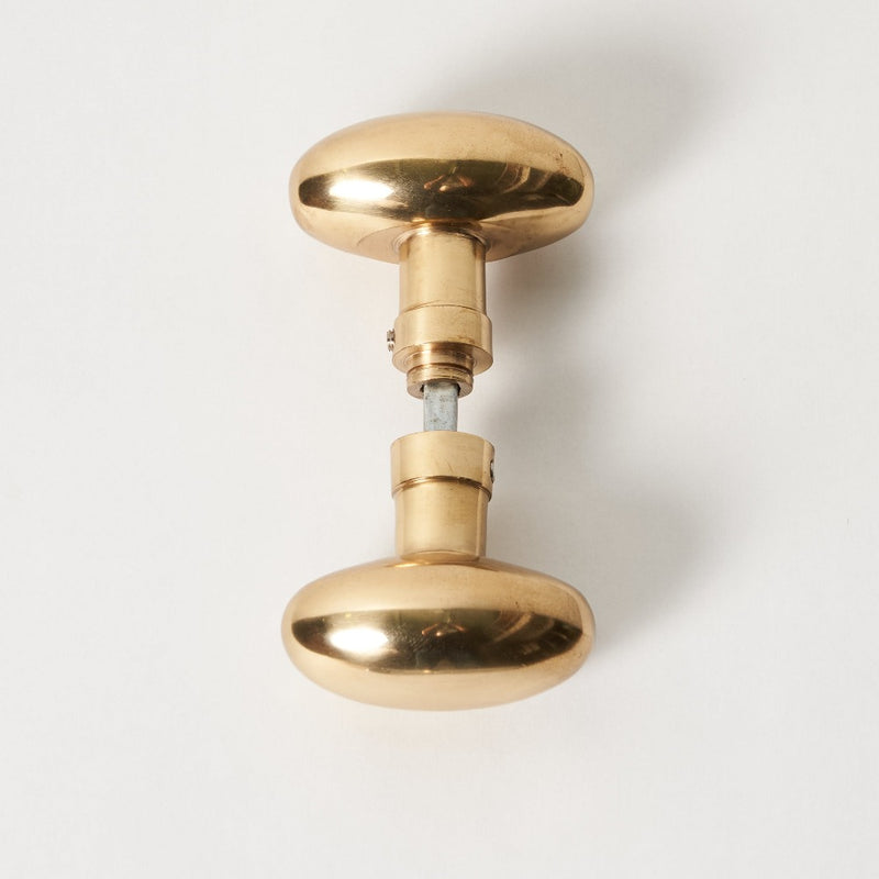 brass oval door knobs
