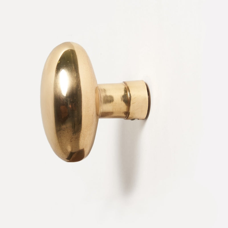 brass oval door knobs