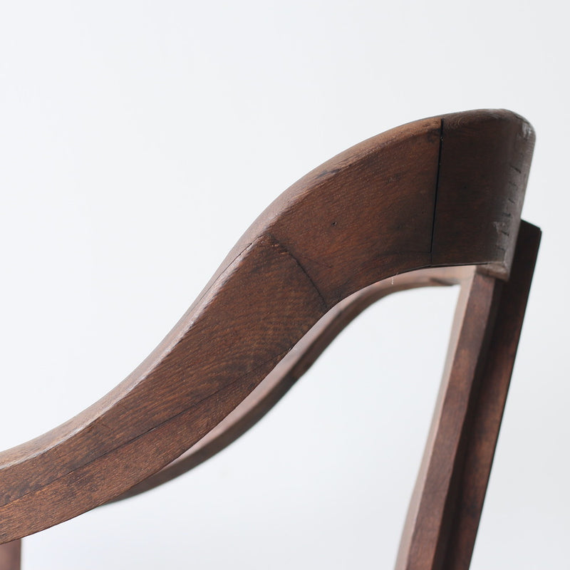Vintage Wooden Swivel Chair