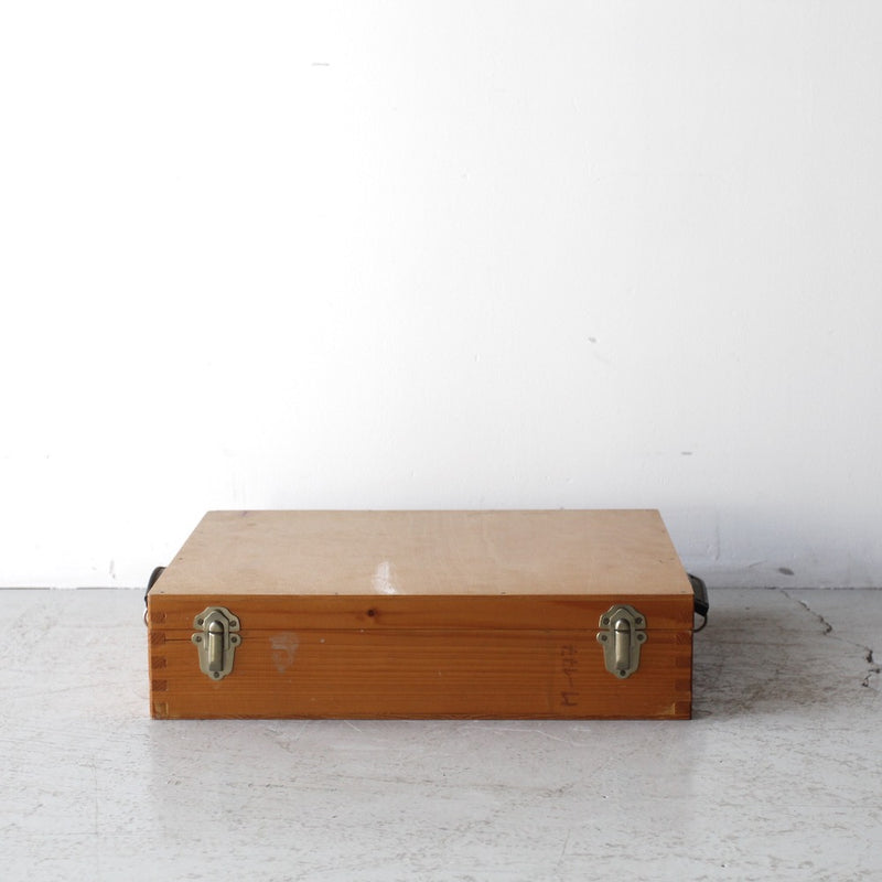 Vintage Wooden Trunk Case Set B