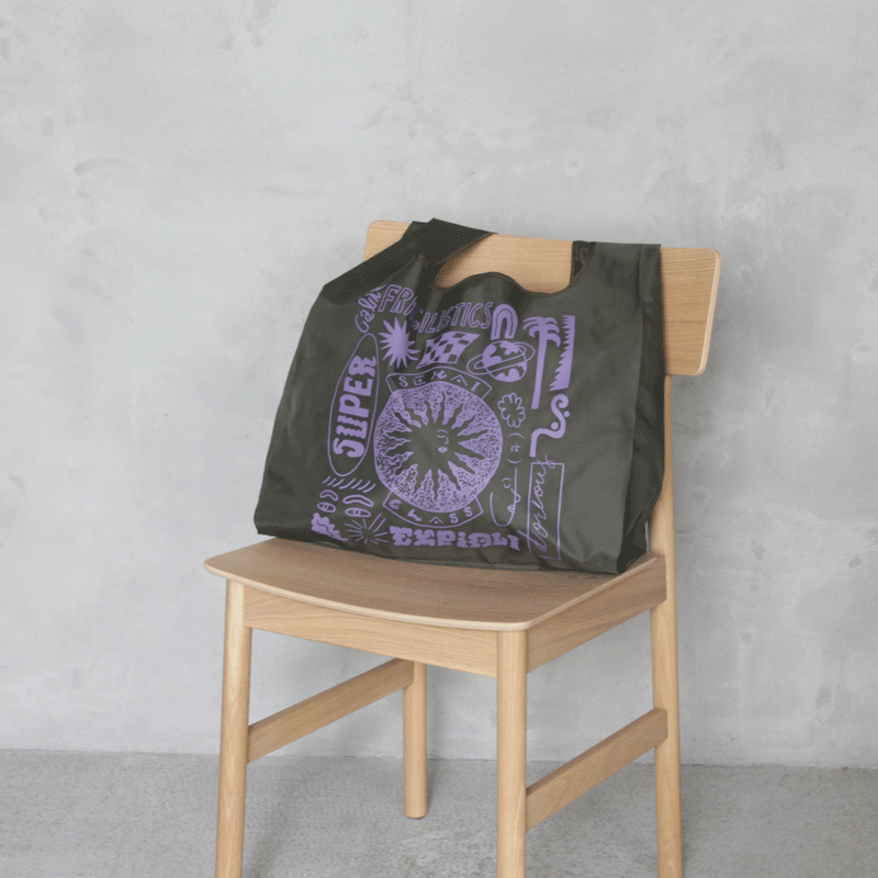 norahi × セカイクラス Shoping bag 《 Sekai Class design 》- Parachute