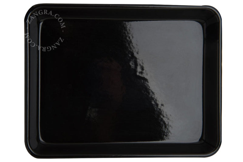 black enamel baking tray - 28 cm