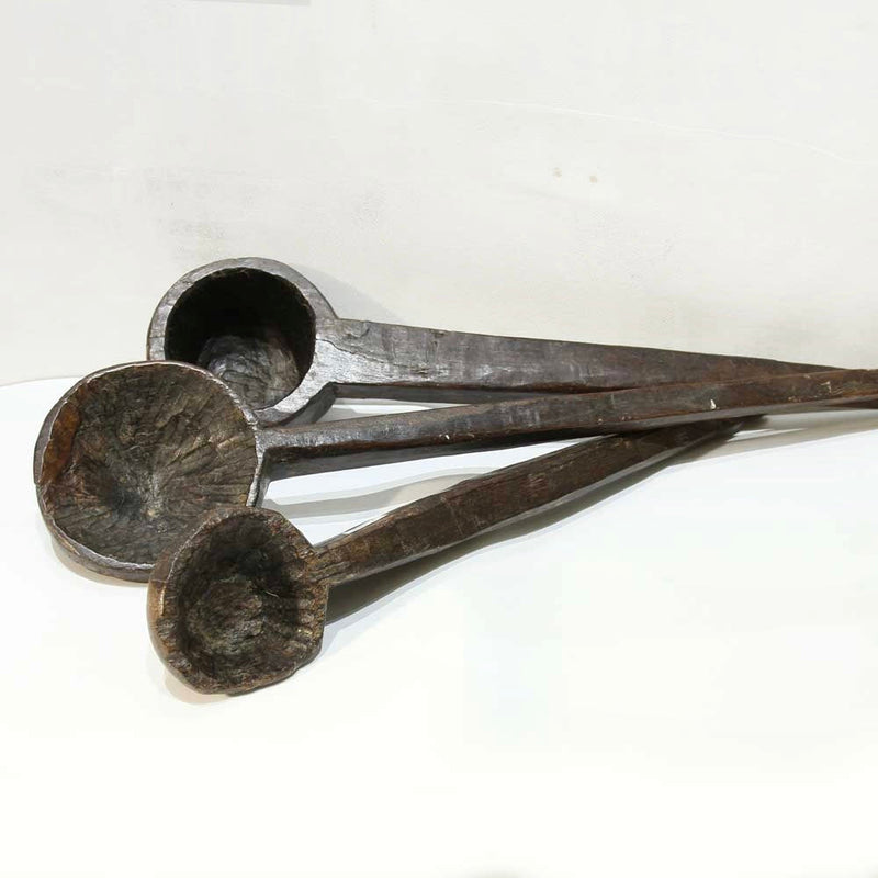 Vintage wooden cutlery object C